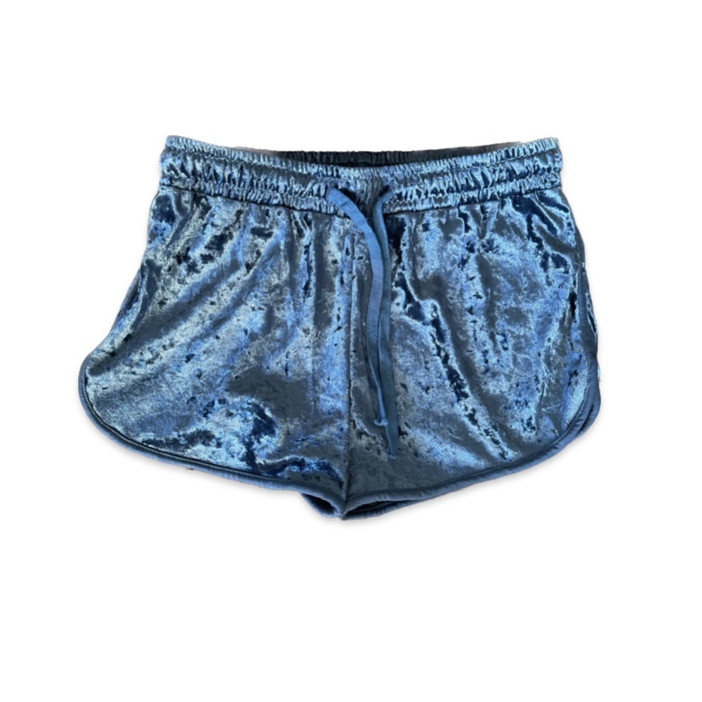 Velour retro shorts